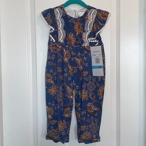 NWT Paisley Blue Jumpsuit